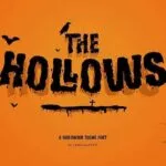 Hollows Spooky Display Font