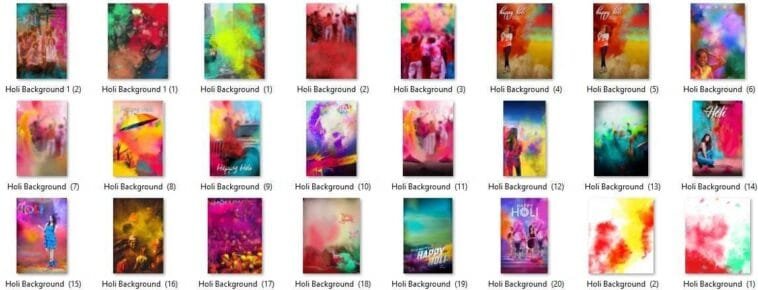 Holi Photo Editing Background