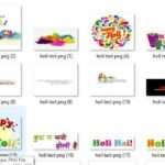 happy holi text png - happy holi png text