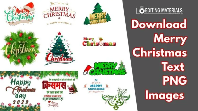Download Merry Christmas Text PNG Images 2025 – 30+ HD PNG Zip File merry christmas text png